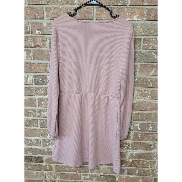 Xhiliration Square Neck Sweater Dress, Women's Large - Picture 4 of 4